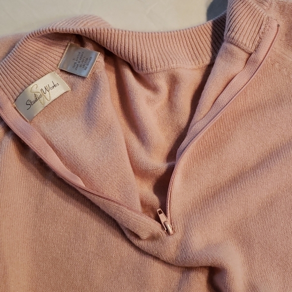 Studio Works Soft Pink Crew Neck Sweater Sm EUC - Picture 8 of 11